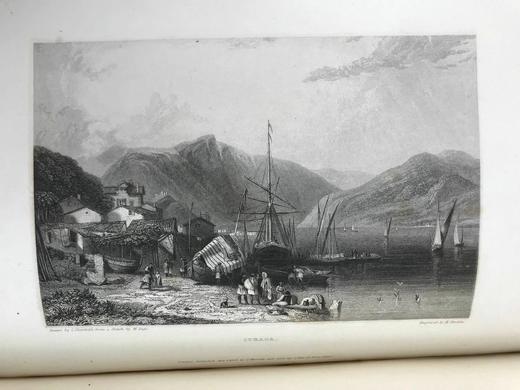 1833-34年 芬登版画集：拜伦生平与作品（全3卷） 百余幅版画插图 真皮精装18开 商品图9