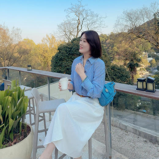 火桐hooton 工装风亚麻天丝平纹半身裙20327979 商品图2