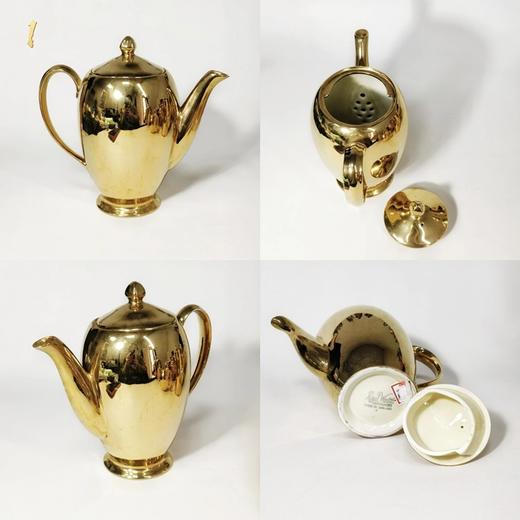 一组欧洲进口骨瓷金壶，璀璨夺目的镀金工艺散发着柔和而迷人的光泽 商品图2