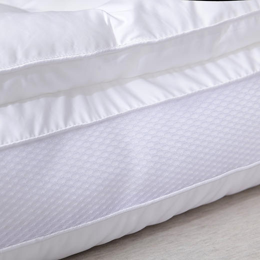 自然醒花朵双层高羽丝绒枕超柔软枕头枕芯一对成人护颈椎枕助睡眠酒店专用学生高整头男XK 商品图9