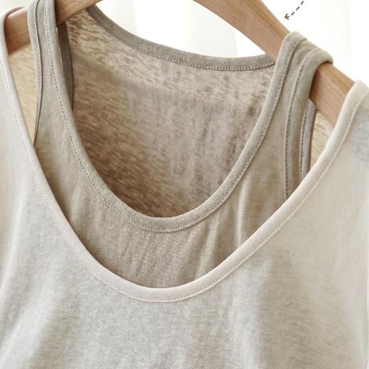 Triuuchu | 两件套纯欲风麻感棉锁骨T恤5005 商品图2