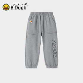 【专柜同款】bduck小黄鸭童装男童运动裤纯棉卫裤春秋裤子儿童长105-150 BDF3563572