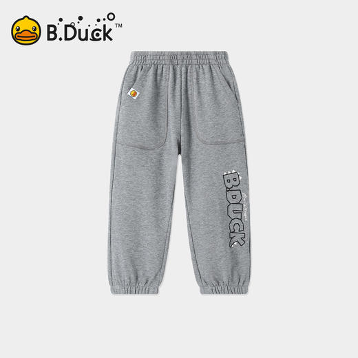 【专柜同款】bduck小黄鸭童装男童运动裤纯棉卫裤春秋裤子儿童长105-150 BDF3563572 商品图0