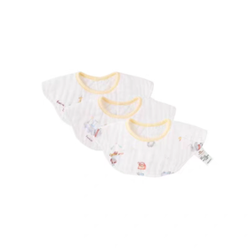 英氏-配饰类（常年）H4YEEHOO-0童趣游乐场口水肩（3条装） 英氏白