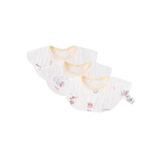 英氏-配饰类（常年）H4YEEHOO-0童趣游乐场口水肩（3条装） 英氏白 商品图0