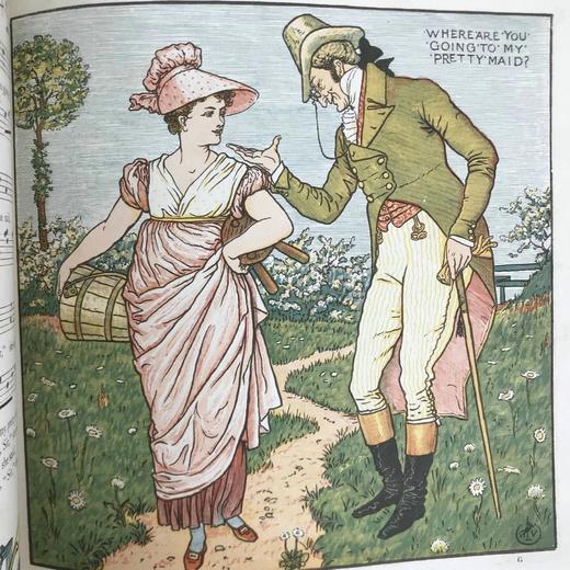 约19世纪后期 宝贝的歌剧 沃尔特·克兰56页彩色插图 布脊精装 商品图6