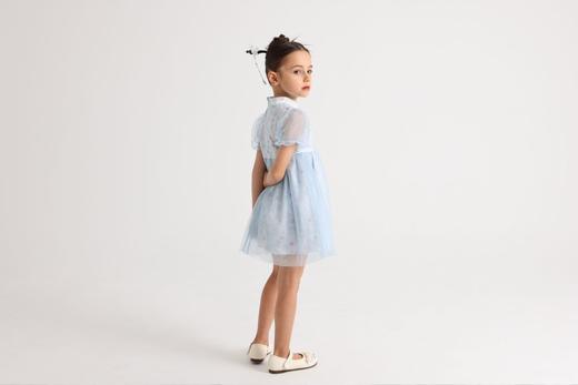 丽婴房-童衣类（春）I5连衣裙浅蓝（国风系列） 商品图4