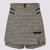 MAXRIENY精致复古感千格鸟A字阔腿短裙裤女 商品缩略图4