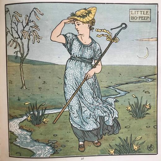 约19世纪后期 宝贝的歌剧 沃尔特·克兰56页彩色插图 布脊精装 商品图9