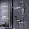 海尔（Haier）淋浴花洒全套装 家用淋浴器肩喷背喷儿童花洒头智能数显 分体式花洒L507枪灰 商品缩略图0