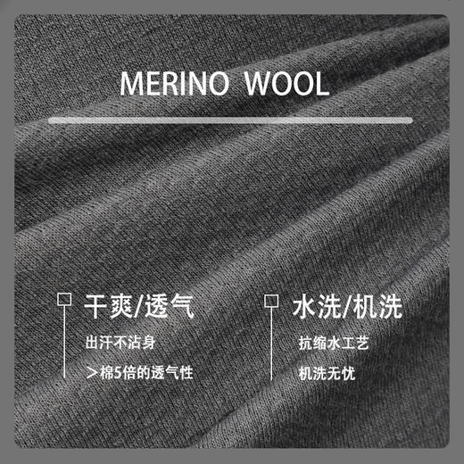 [预售15天]灰壳夏季美利奴羊毛速干衣户外运动男士速干T美丽诺羊毛圆领短袖 商品图1