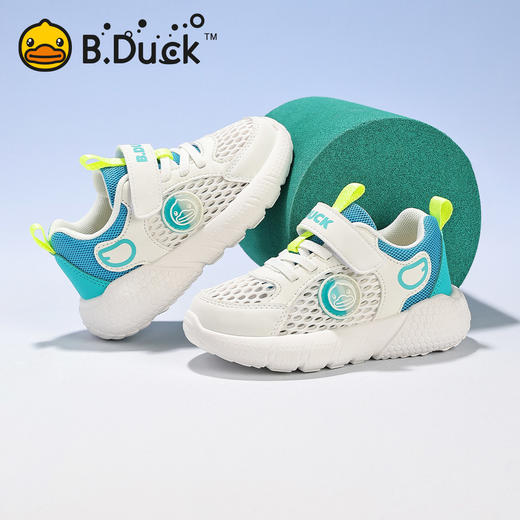 B.Duck小黄鸭童鞋夏季男女童儿童运动鞋26-35 B1686852 商品图3