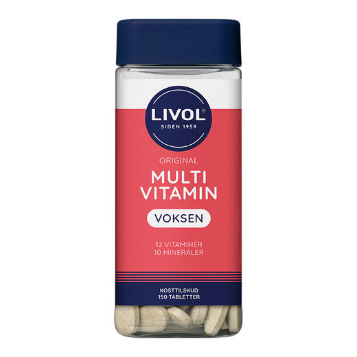 [丹麦]新Livol成人综合维他命 150粒. NY!Livol Multi Total  Voksen 150stk. 商品图0