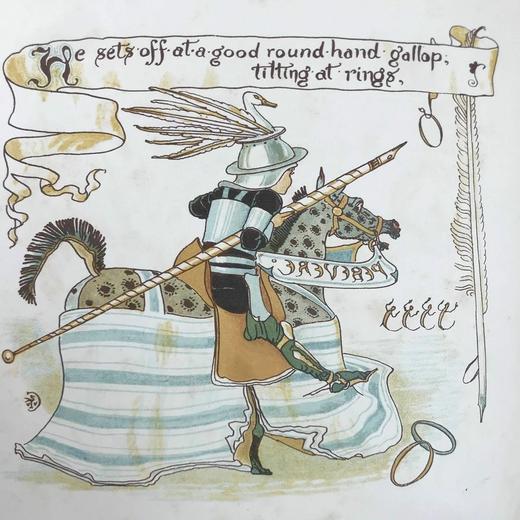 1886年 大蛇字母画册 沃尔特·克兰24页彩色插图 布脊精装 商品图12