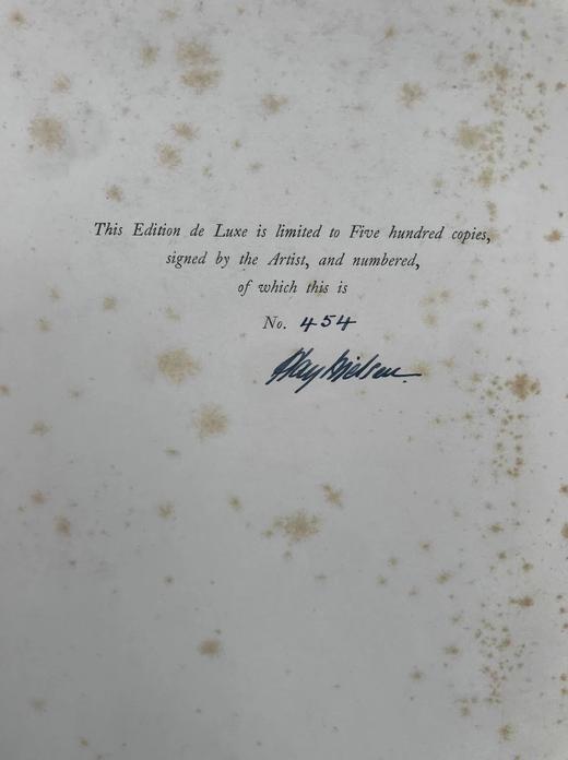 丹麦怪杰凯·尼尔森亲笔签名限量版！约20世纪早期 安徒生童话 12幅彩色手工贴图与大量黑白文间插图 精装大16开 商品图2