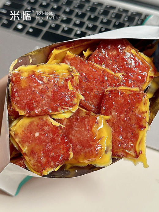【米惦·炭烧芝士猪肉片】芝士控🧀️快看过来👀猪肉被芝士包围啦✨✨猪肉片新吃法🉑🉑芝香浓郁咸甜永动💯机越嚼越香😋😋开启味觉新体验，真后悔没有早点发现❗️ 商品图5