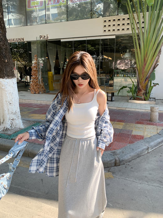 <曾小咸推荐>新品现货秒杀！卖完下架不再补 ！微信粉丝打折价！！藏蓝色格子衬衫 日常169.99/件 立减80 秒杀89.99/件！！ 商品图13