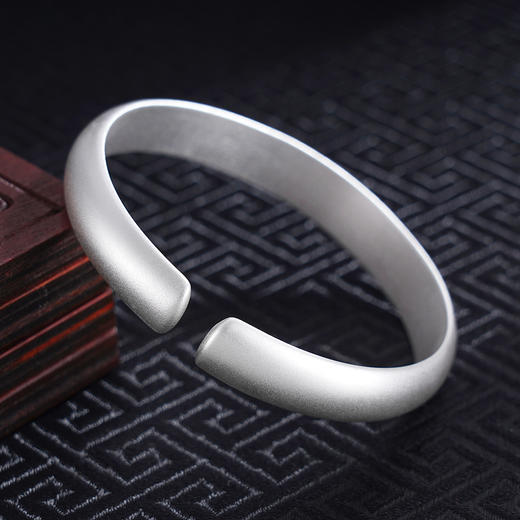 子佩集S999银【花下鱼舞】手工纯银手镯原创设计【55021216】2503 商品图3