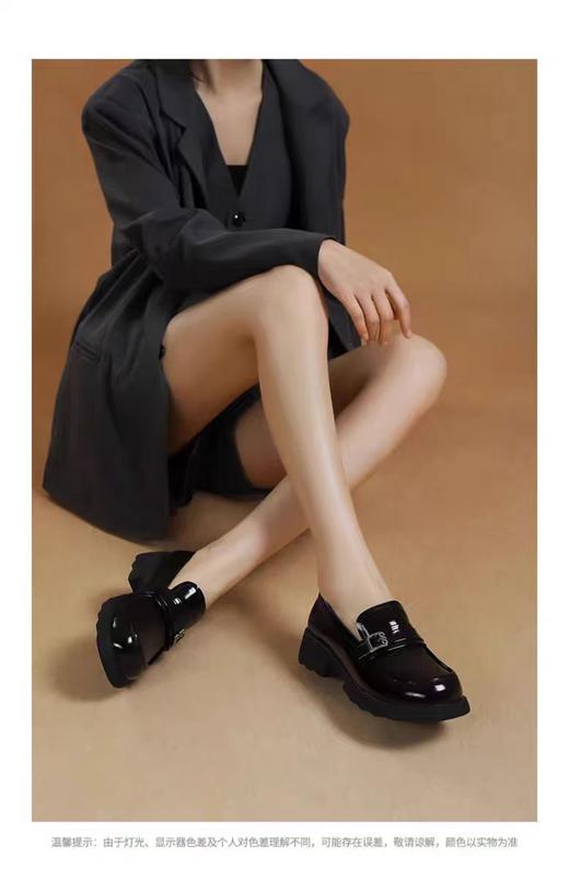 [HARSON] BF3  哈森厚底乐福鞋 2025春季新款时尚 黑色小皮鞋一脚蹬单鞋 商品图1