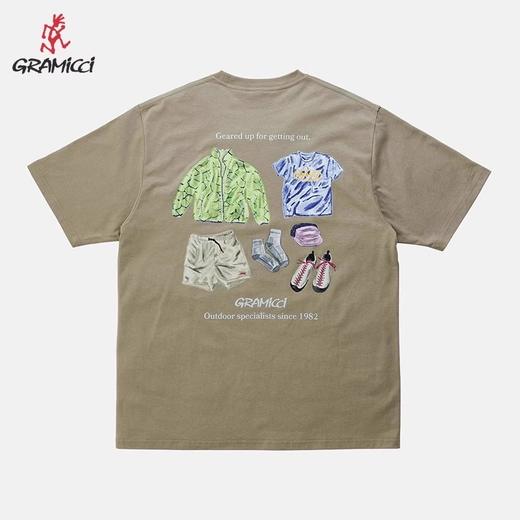 GRAMICCI小野人 休闲短袖T恤全棉宽松情侣款25年新款G5SU-T167 商品图3
