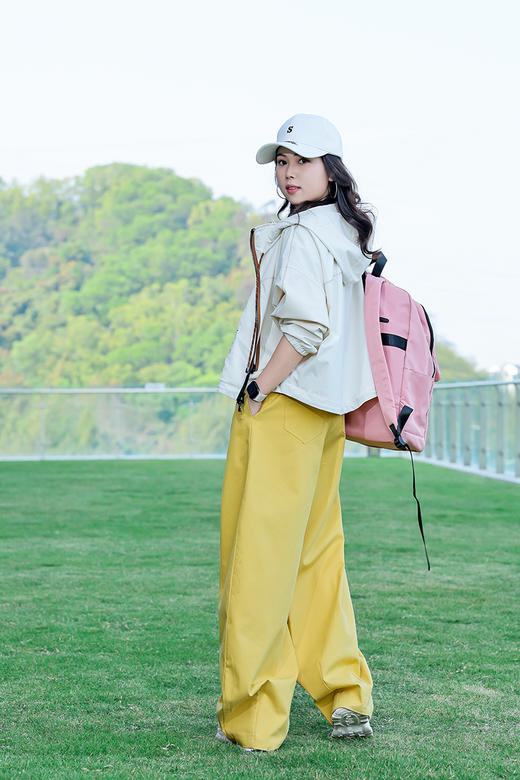 抽绳弹力腰阔腿长裤 9621100004 商品图4