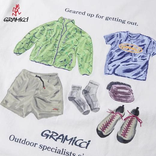 GRAMICCI小野人 休闲短袖T恤全棉宽松情侣款25年新款G5SU-T167 商品图0