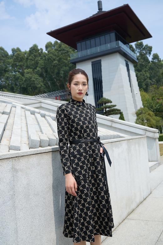 时尚春季连衣裙SZ1S50-漆黑 商品图1