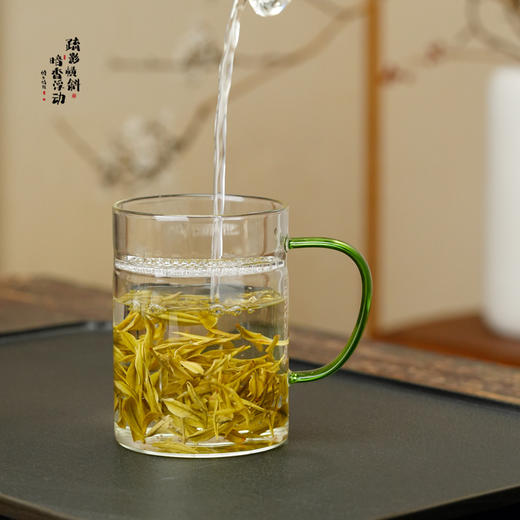 暗香疏影/松风杯月牙过滤款/高硼硅耐热玻璃家用绿茶杯可煮茶 商品图1