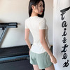 【限时秒】YOGACODE【火树银花系列】夏季运动上衣短袖修身显瘦透气瑜伽t恤DWY115179 商品缩略图1