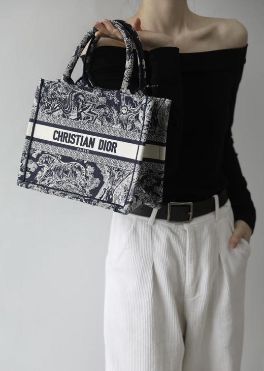 Dior 小号 刺绣老花 动物园系列 托特包 商品图2