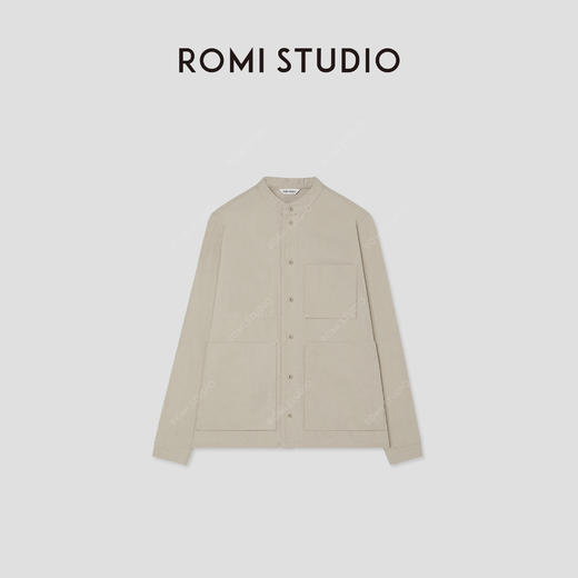 ROMI STUDIO“休闲复古”100%棉柔软多口袋立领宽松外套 RWBWWH1627 商品图3