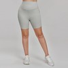 【限时秒】YOGACODE【火树银花系列】胖梨轻塑瑜伽短裤女3分裤高腰紧身7A抗菌骑行裤大码运动短裤DWS215044 商品缩略图3