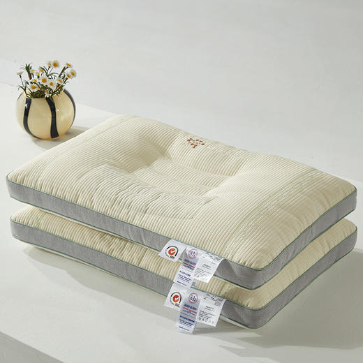 自然醒自然草本荞麦养护枕头护颈椎助睡眠专用枕芯家用套装一对成人不塌陷硬整头不塌XK 商品图1