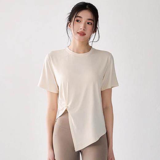 【限时秒】YOGACODE【火树银花系列】春季新款瑜伽服短袖开叉透气运动罩衫女DWY115048 商品图2