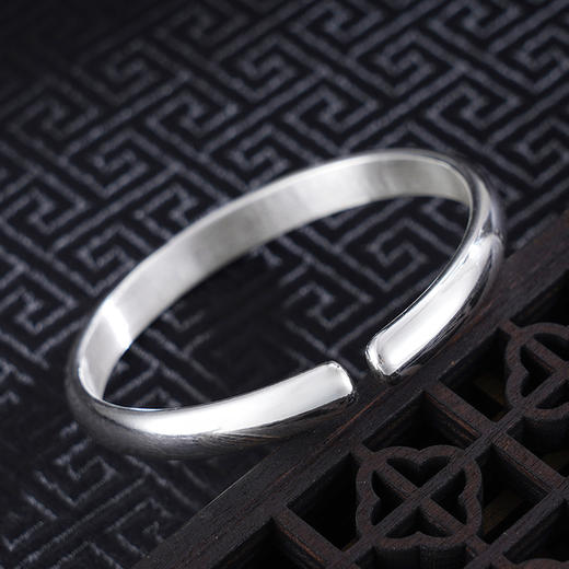 子佩集S999银【荷塘月色】手工纯银手镯原创设计【55021111】2503 商品图3