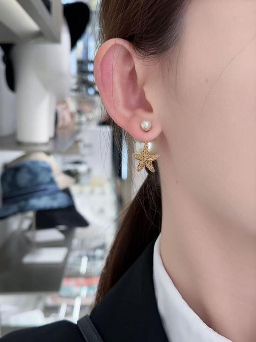 迪奥2025早春款海星双珠耳钉（XTY） 商品图4