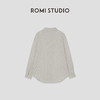 ROMI STUDIO“随性自然”100%亚麻肌理感细条纹翻领衬衣 RWCSSG1579 商品缩略图1
