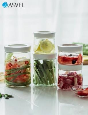 日本Asvel密闭玻璃存储罐 MG-700（白色） 商品图1