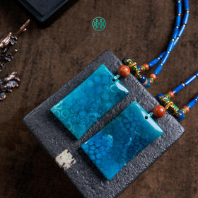 玉美人菲菲^S925珊珊玉无事牌项链约45*26mm^多样性发一