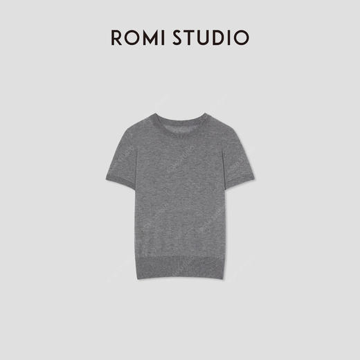 ROMI STUDIO“轻盈自在”山羊绒莱赛尔醋酸混纺短袖毛衫 RWCSSG1514 商品图2