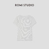 ROMI STUDIO“随性自然”亚麻棉混纺颗粒感条纹短袖T恤 RW25SS40111 商品缩略图4