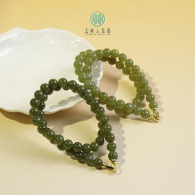 和田玉圆珠妈妈链约10mm