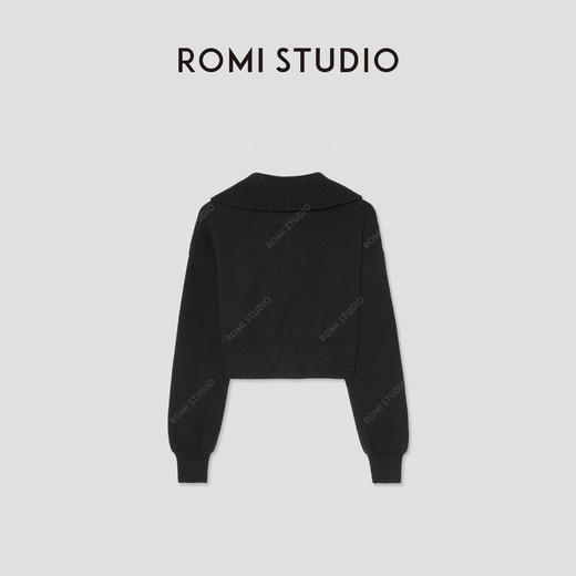 ROMI STUDIO“运动美学”棉质落肩高弹运动针织短款外套RW25SSG0142 商品图2