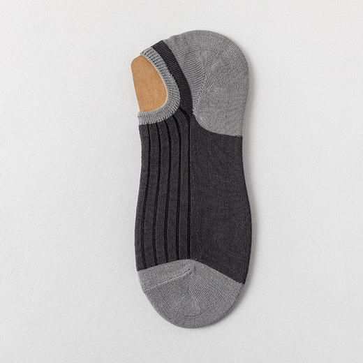 【男士拼色隐形船袜】拼色男士棉袜子吸汗透气袜子浅口袜短袜男隐形袜船袜 商品图6