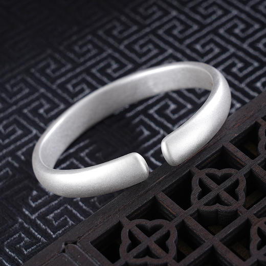 子佩集S999银【花影横斜】手工纯银手镯原创设计【55011204】2503 商品图2