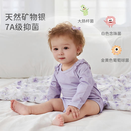 *【清仓秒杀79元】i-baby婴儿针织低敏长袖/短袖恒温包屁衣连体衣春夏爬哈衣（2件装） 商品图3
