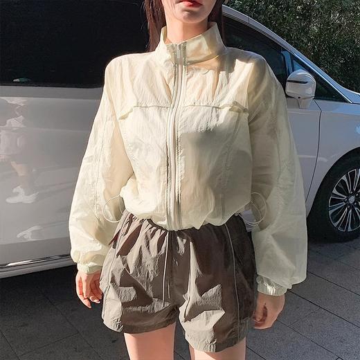 【限时秒】YOGACODE【火树银花系列】夏季山系立领透气轻薄upf50+防紫外线遮阳皮肤衣外套DWN115117 商品图1