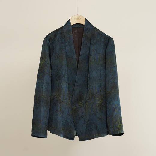 丁摩 自带矜贵感~三经绞萝100%桑蚕丝女士外套春季新款5ZF-0232 商品图5