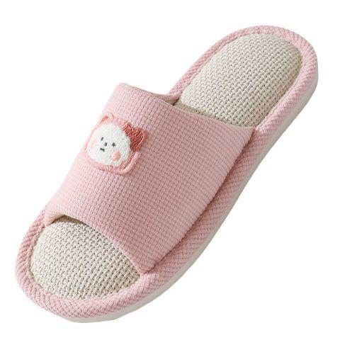 【亚麻居家拖鞋】四季居家拖鞋室内情侣棉麻拖鞋 萌宠卡通春夏防滑静音透气 商品图4