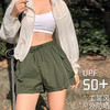 【限时秒】YOGACODE【火树银花系列】防晒运动短裤女打底裤户外空气裤假两件抽绳口袋休闲裤DWK115067 商品缩略图0